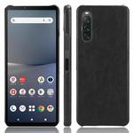 For Sony Xperia 10 Ⅴ Litchi Texture Back Cover Phone Case(Black)