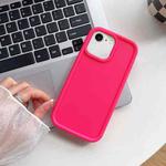For iPhone SE 2022 / 2020 / 8 / 7 Shockproof Frame Frosted TPU Phone Case(Rose Red)