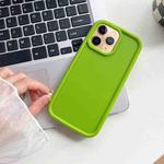 For iPhone 11 Pro Max Shockproof Frame Frosted TPU Phone Case(Green)