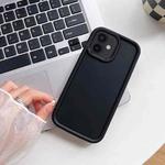 For iPhone 11 Shockproof Frame Frosted TPU Phone Case(Black)