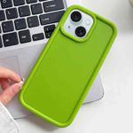 For iPhone 15 Shockproof Frame Frosted TPU Phone Case(Green)