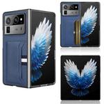 For Tecno Phantom V Fold2 Litchi Texture Card Slots Back Cover Phone Case(Blue)