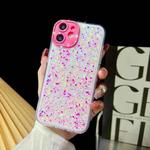 For iPhone 11 Luminous Epoxy TPU Glitter Phone Case(Pink)