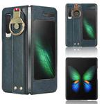 For Samsung Galaxy Fold 5G /W20 Wristband Leather Back Phone Case(Blue)