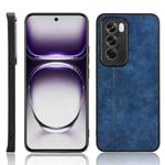 For OPPO Reno12 Pro 5G Global Cow Pattern Sewing Back Cover Phone Case(Blue)