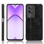 For OPPO K12x 5G / A3 Pro Global Cow Pattern Sewing Back Cover Phone Case(Black)