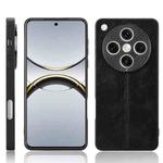 For OPPO Find X8 Pro Cow Pattern Sewing Back Cover Phone Case(Black)