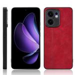 For OPPO Reno13 F 4G / 5G Cow Pattern Sewing Back Cover Phone Case(Red)