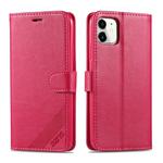 For iPhone 11 AZNS Sheepskin Texture Horizontal Flip Leather Case with Holder & Card Slots & Wallet(Red)