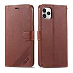 For iPhone 11 Pro Max AZNS Sheepskin Texture Horizontal Flip Leather Case with Holder & Card Slots & Wallet(Brown)