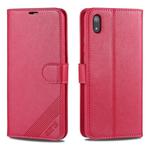 For Xiaomi Redmi 7A AZNS Sheepskin Texture Horizontal Flip Leather Case with Holder & Card Slots & Wallet(Red)