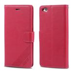 For Xiaomi Redmi Go AZNS Sheepskin Texture Horizontal Flip Leather Case with Holder & Card Slots & Wallet(Red)