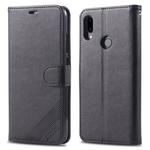 For Xiaomi Redmi Note 7 AZNS Sheepskin Texture Horizontal Flip Leather Case with Holder & Card Slots & Wallet(Black)