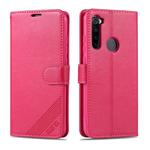 For Xiaomi Redmi Note 8 AZNS Sheepskin Texture Horizontal Flip Leather Case with Holder & Card Slots & Wallet(Red)