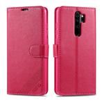 For Xiaomi Redmi Note 8 Pro AZNS Sheepskin Texture Horizontal Flip Leather Case with Holder & Card Slots & Wallet(Red)