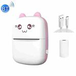 C9 Mini Bluetooth Wireless Thermal Printer With 1 Roll Paper(Pink)
