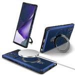 For Samsung Galaxy Note20 Ultra MagSafe Magnetic Holder Phone Case(Blue)