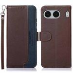 For OnePlus Nord 4 KHAZNEH Litchi Texture Leather RFID Phone Case(Brown)