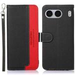 For OnePlus Nord 4 KHAZNEH Litchi Texture Leather RFID Phone Case(Black)