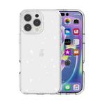 For iPhone 16 Pro Max Shockproof Terminator Glitter Powder Phone Case(White)