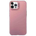 For iPhone 14 Pro Semi Transparent Frosted PC Phone Case(Pink)