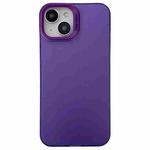 For iPhone 13 Semi Transparent Frosted PC Phone Case(Purple)