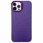 For iPhone 12 Pro Semi Transparent Frosted PC Phone Case(Purple)