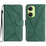 For OnePlus Nord CE 3 Lite Stitching Embossed Leather Phone Case(Green)