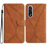 For OnePlus Nord 5 5G / Ace 5 Ultra Stitching Embossed Leather Phone Case(Brown)
