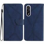 For OnePlus Nord 5 5G / Ace 5 Ultra Stitching Embossed Leather Phone Case(Blue)