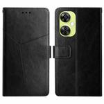 For OnePlus Nord CE 3 Lite Y-shaped Pattern Flip Leather Phone Case(Black)