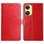 For OnePlus Nord CE 3 Lite Y-shaped Pattern Flip Leather Phone Case(Red)