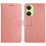 For OnePlus Nord CE 3 Lite Y-shaped Pattern Flip Leather Phone Case(Pink)