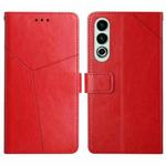 For OnePlus Nord CE4 Y-shaped Pattern Flip Leather Phone Case(Red)