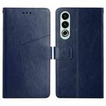 For OnePlus Nord CE4 Y-shaped Pattern Flip Leather Phone Case(Blue)