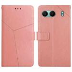 For OnePlus Nord 4 5G Y-shaped Pattern Flip Leather Phone Case(Pink)