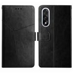 For OnePlus Nord 5 5G / Ace 5 Ultra Y-shaped Pattern Flip Leather Phone Case(Black)