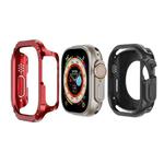 For Apple Watch Ultra 49mm 2-in-1 PC Hybrid TPU Armor Watch Case(Red)
