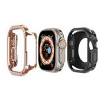 For Apple Watch Ultra 49mm 2-in-1 PC Hybrid TPU Armor Watch Case(Rose Gold)