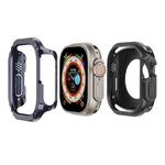 For Apple Watch Ultra 49mm 2-in-1 PC Hybrid TPU Armor Watch Case(Midnight Blue)