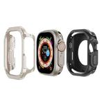 For Apple Watch Ultra 49mm 2-in-1 PC Hybrid TPU Armor Watch Case(Starlight)