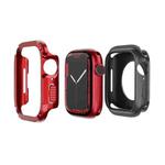 For Apple Watch Series 8 / 7 45mm 2-in-1 PC Hybrid TPU Armor Watch Case(Red)