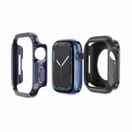 For Apple Watch Series 6 / 5 / 4 / SE 40mm 2-in-1 PC Hybrid TPU Armor Watch Case(Midnight Blue)
