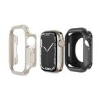 For Apple Watch Series 6 / 5 / 4 / SE 44mm 2-in-1 PC Hybrid TPU Armor Watch Case(Starlight)