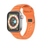 For Apple Watch 8 41mm Dot Texture Fluororubber Watch Band(Orange)