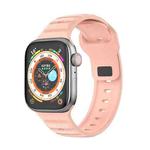 For Apple Watch 9 41mm Dot Texture Fluororubber Watch Band(Nebula Pink)