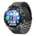 MT27 4G+64G 1.6 inch IP67 Waterproof 4G Android 8.1 Smart Watch Support Heart Rate / GPS, Type:Steel Band