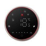 BHT-6001GALW 95-240V AC 5A Smart Round Thermostat Water Heating LED Thermostat With WiFi(Black)
