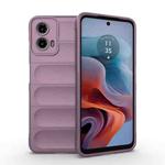 For Motorola Moto G34 5G Magic Shield TPU + Flannel Phone Case(Purple)