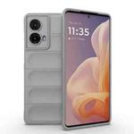 For Motorola Moto G85 5G Global Magic Shield TPU + Flannel Phone Case(Grey)